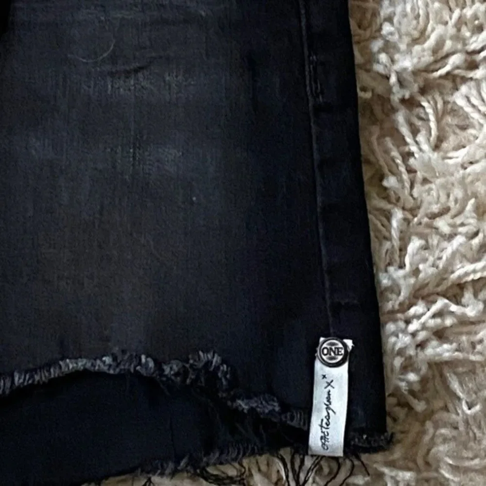 One Teaspoon Black Punk Jean Mini Skirt Size‎ 6-7